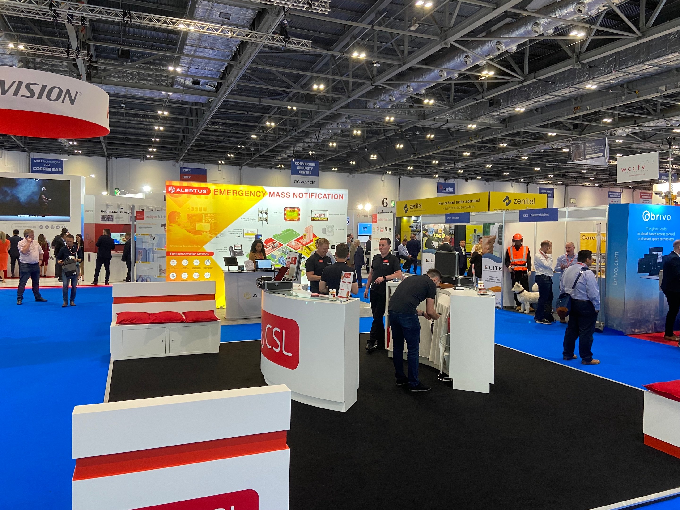 The booths at IFSEC International