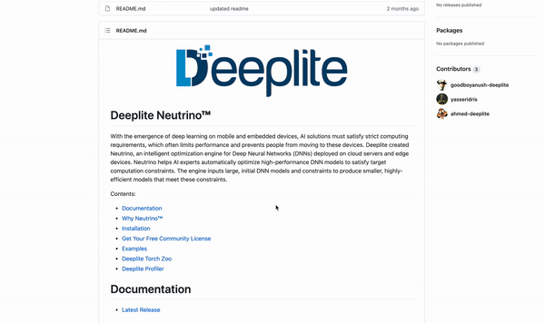Deeplite Announces Community Version of Neutrino for Optimizing Deep Learning Applications at the Network Edge